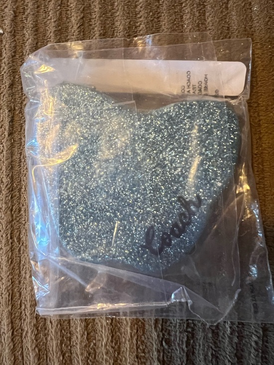 Coach Accessories - COACH CU756 Glitter Butterfly Compact Mirror Faded Blue Silver NWT